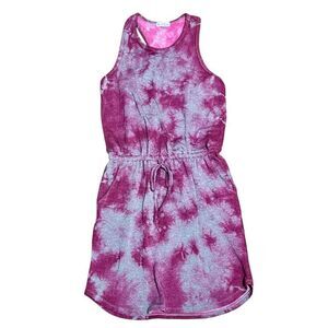 Sundry for Evereve Pink Tie-Dye Dress Romper